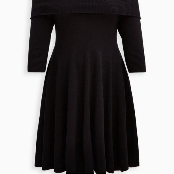 Torrid Mini Sweater Off-Shoulder Dress (NWT) Size 1/ 14-16 - Picture 6 of 14